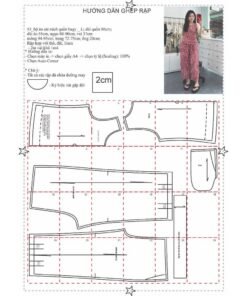 Rập Giấy A0 mã 53 - bộ mặc nhà lưng thun