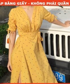 Rập giấy A0 mã 501 - đầm cổ tim chéo