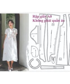 Rập giấy A0 mã 759 - đầm suông 7 mảnh