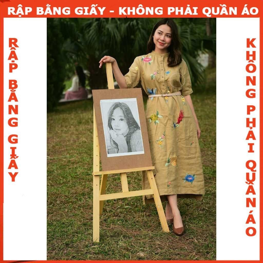 Rập giấy A0 mã 376 - đầm suông cổ chân