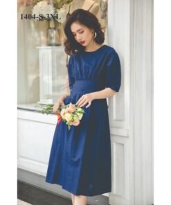 Rập giấy A0 mã 1404 - đầm xếp eo