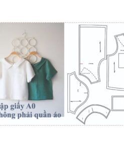 Rập giấy A0 mã 1577 - Rập áo croptop