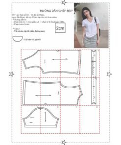 Rập giấy A0 mã 887 - Rập may áo thun