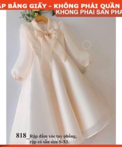 Rập giấy A0 đầm cho mẹ mã 818