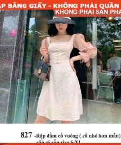 Rập giấy A0 mã 827 - Rập đầm nữ