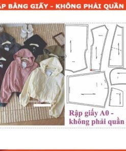 Rập giấy A0  áo khoác gió mã T54
