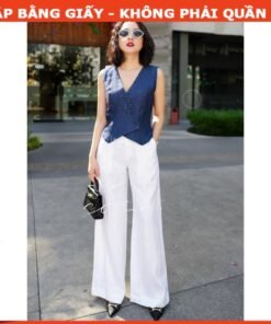 Rập giấy A0 mã 59 - set áo ghi lê quần suông (có tách set)