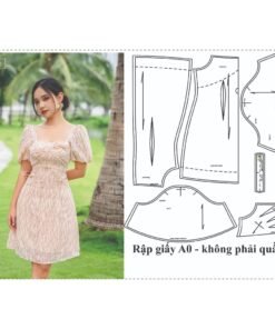 Rập giấy A0 mã 1618 - Rập đầm dáng A