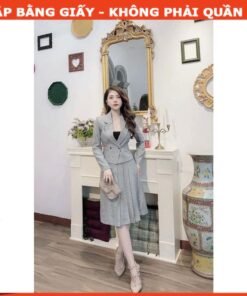 Rập giấy A0 set áo và váy xếp ly mã 1235