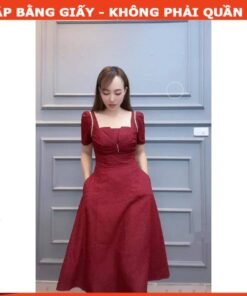 Rập giấy A0 mã 1653 - đầm cổ vuông