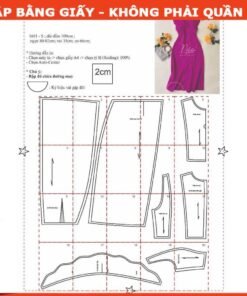 Rập giấy A0 mã 1661 - rập đầm cánh tiên