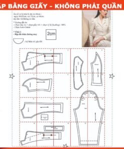 Rập áo vest tay phồng mã 1492