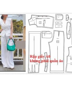 Rập giấy A0 mã 07 - set quần áo cổ ve
