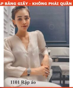 Rập giấy A0 mã 1101 - áo cổ tim