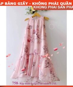 Rập giấy A0 mã 758 - Rập đầm suông đuôi cá