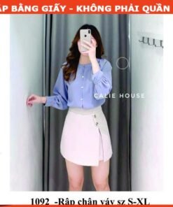 Rập chân váy xẻ tà 1092 -