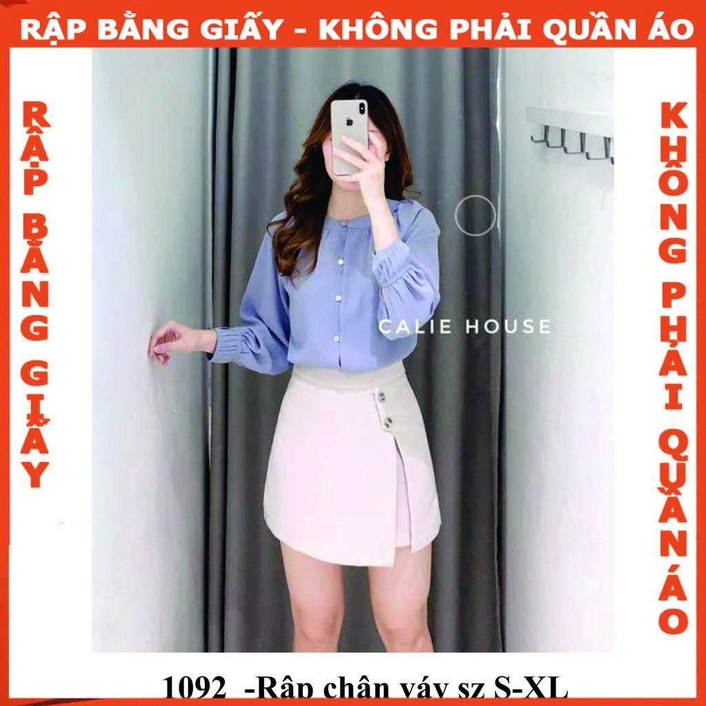 Rập chân váy xẻ tà 1092 -