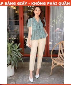 Rập giấy A0 mã 750 - áo thắt nơ