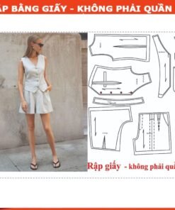 Rập giấy mã 199 - rập bộ short ghi lê