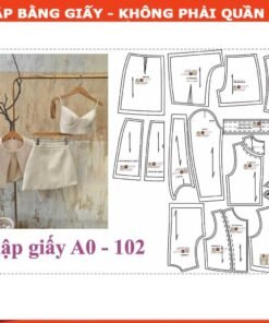 Rập giấy A0 may quần áo mã 102