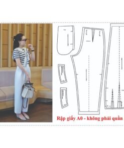 Rập Giấy A0 292 - quần bagy lưng liền