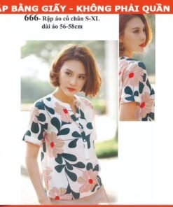 Rập giấy A0 áo cổ chân nữ mã 666