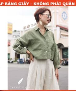 Rập giấy A0 mã 328 - Rập áo sơ mi tay phồng