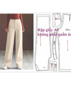 Rập giấy A0 mã 1140 - Rập may quần