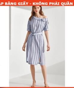 Rập mã 542 - đầm suông trễ vai