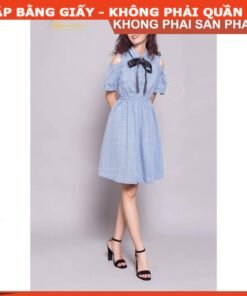 Rập giấy A0 mã 618  - đầm sơ mi khoét vai