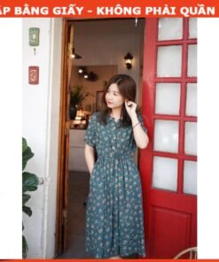 Rập giấy A0 mã 1603 - đầm thắt dây ngang eo