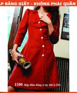 Rập đầm dáng A tay dài mã 1100 -