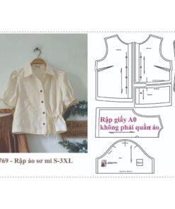 Rập giấy A0 mã 1769 - rập áo sơ mi