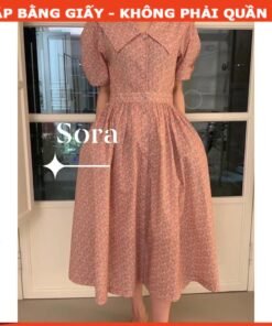 Rập giấy A0 mã 1500 - đầm cổ sen