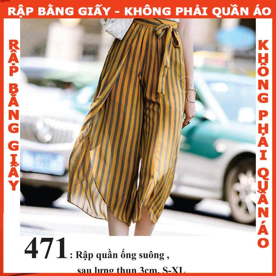 Rập giấy A0 quần kiểu mã 471
