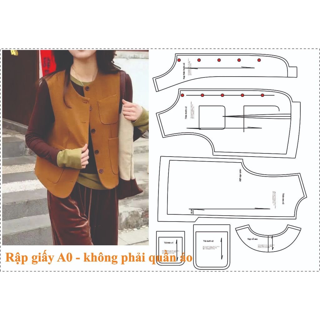 Rập giấy A0 mã 1806 - Rập may áo