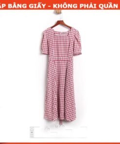 Rập giấy A0 mã 543 - đầm cổ vuông xếp ly eo
