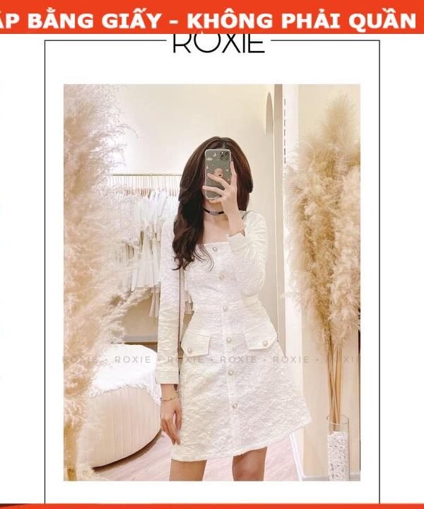 Rập giấy A0  đầm cổ vuông tay dài mã 1516