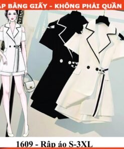 Rập giấy A0 mã 1609 - rập áo dáng dài