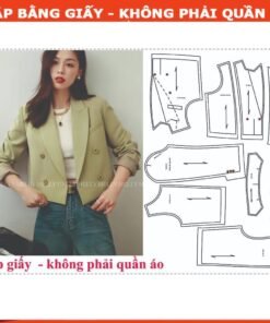 Rập giấy A0 mã 1692 - Rập áo khoác lửng