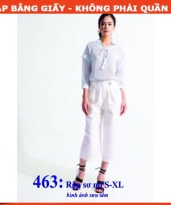 Rập giấy A0 áo sơ mi nữ mã 463