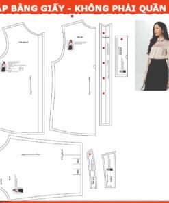 Rập giấy A0 áo sơ mi mã T45