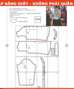 Rập giấy A0 mã 202 - sơ mi cổ chân