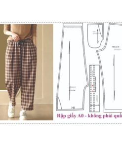 Rập giấy A0 mã 1817 - Rập may quần