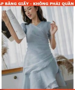 Rập giấy A0 mã 1191 - đầm tay phồng xếp