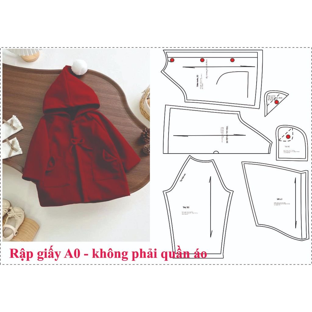 Rập giấy A0 mã R507 - rập may áo