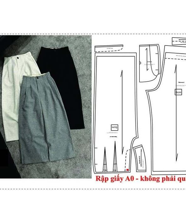Rập giấy A0 mã 1811 - Rập may quần