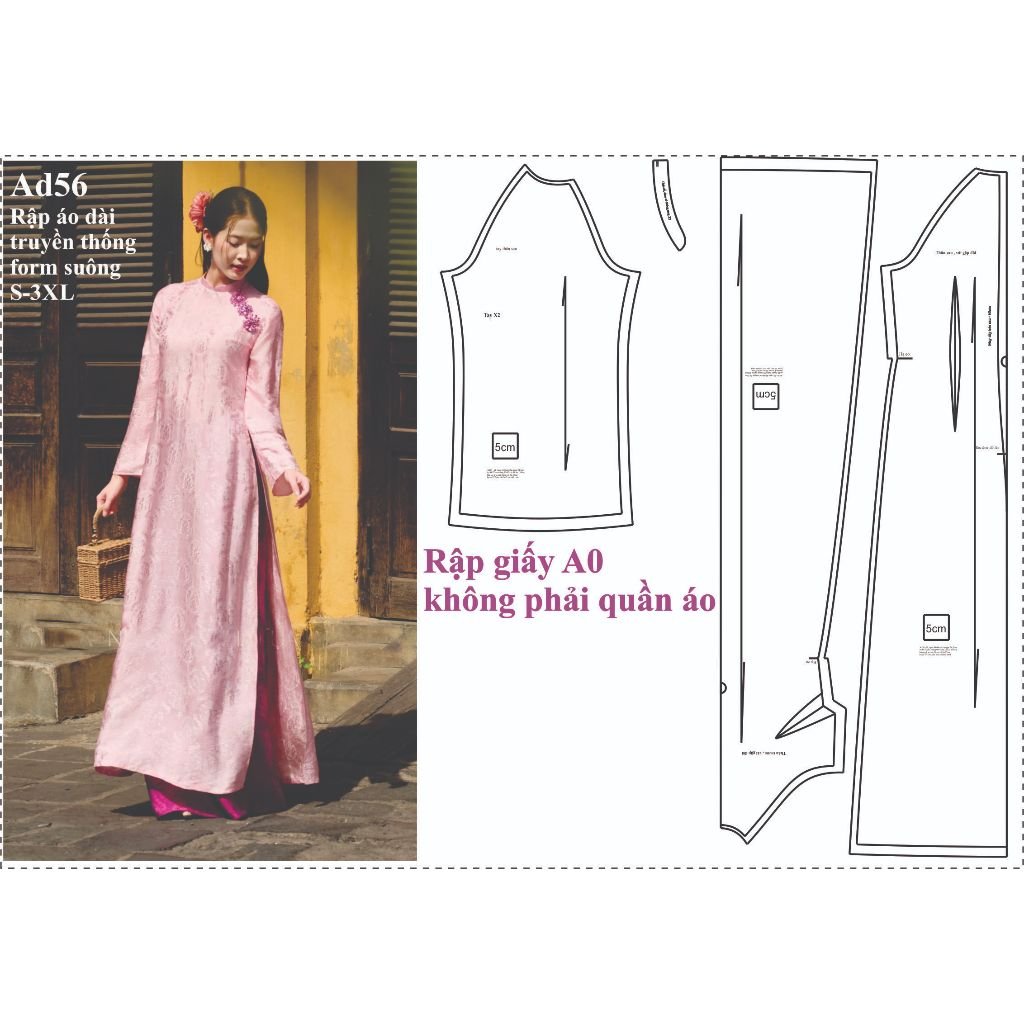 Rập giấy A0 mã AD56 - Rập may áo