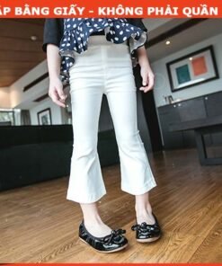 Rập mã 380 - quần loe dáng lửng cho vải thun mẹ bé