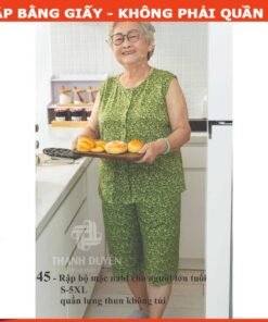 Rập giấy A0 bộ mặc nhà cho mẹ mã 45